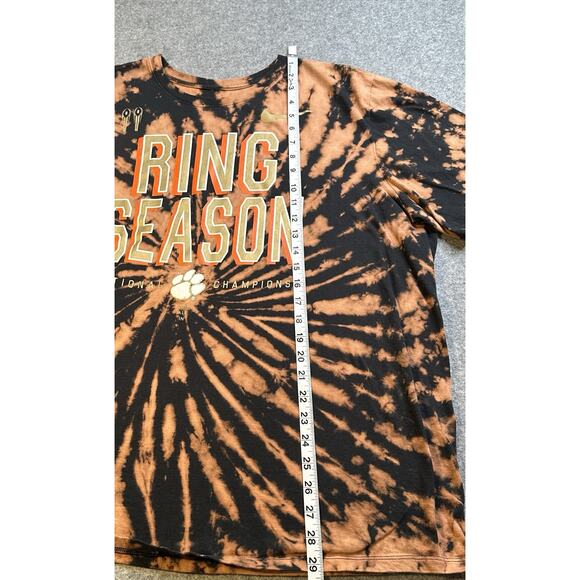 Nike cClemson Tigers Ring Season Tie Dye Shirt Size XXL - Picture 3 of 8